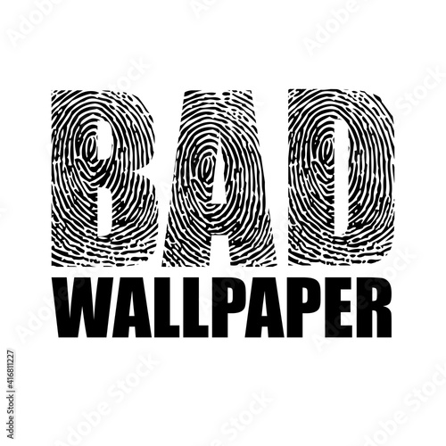 Fingerprint text background