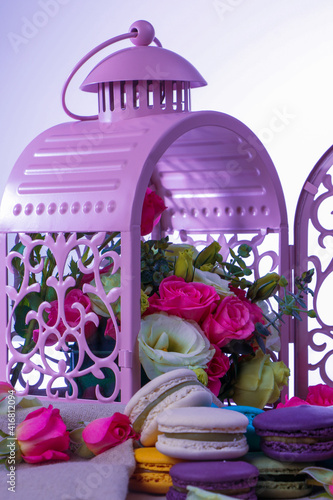 flower in a rose vase. 