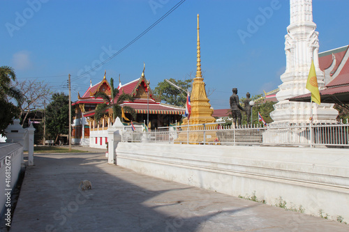 buddhist temple (wat pa mok) in ang thong in thailand