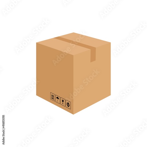 Cardboard vector graphics