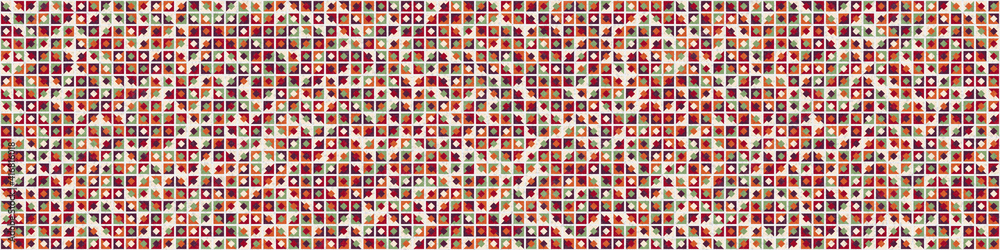 Abstract Geometric Pattern generative computational art illustration