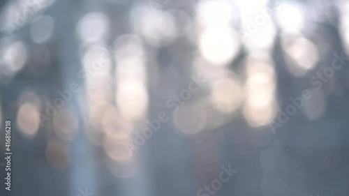 Abstract moving blurred background.Bokeh view from a driving car. photo