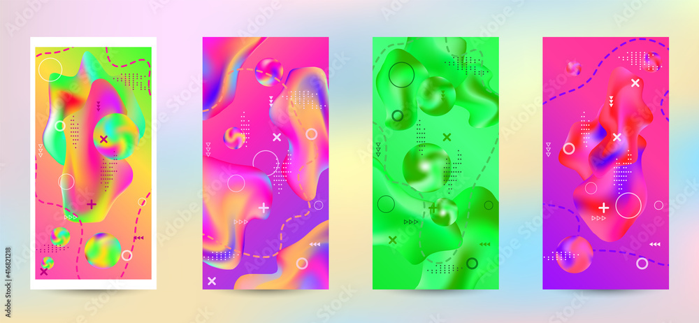 Modern design template. A set of modern abstract covers.