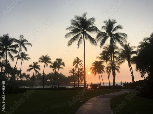 Hawaii   Gathering at sunset © Georgina B-St