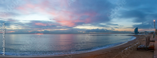 Sunrise Barcelona Beach