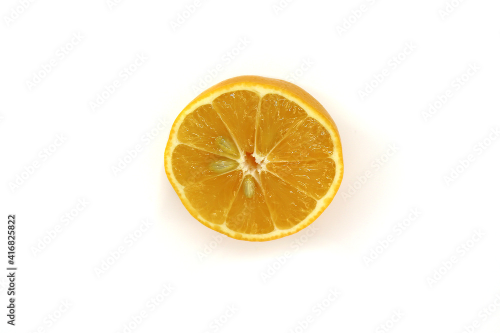 Fresh orange fruit isolated on white background. Fresh orange fruit isolated on white background.