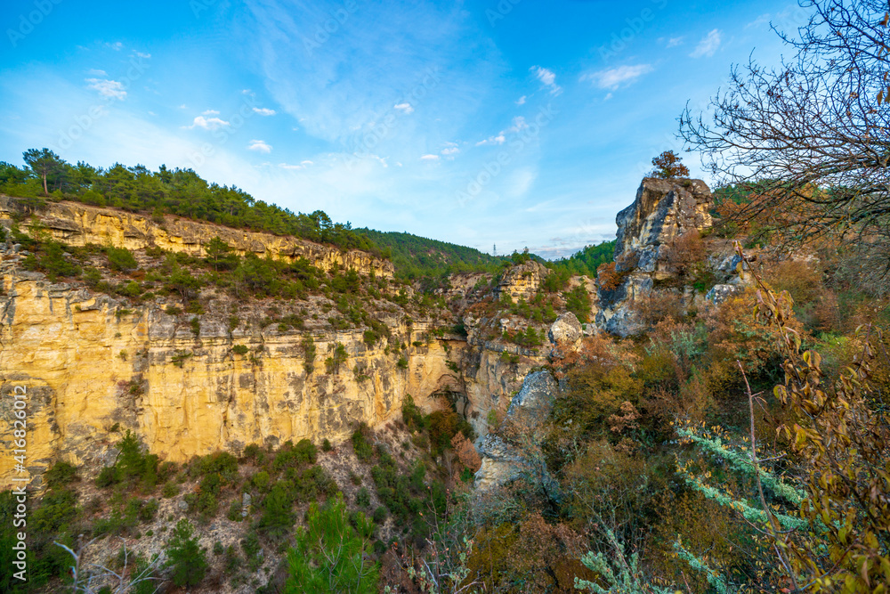 Rock tombs belonging to the ancient period in Safranbolu, located in the province of Karabük in the west of the Black Sea.