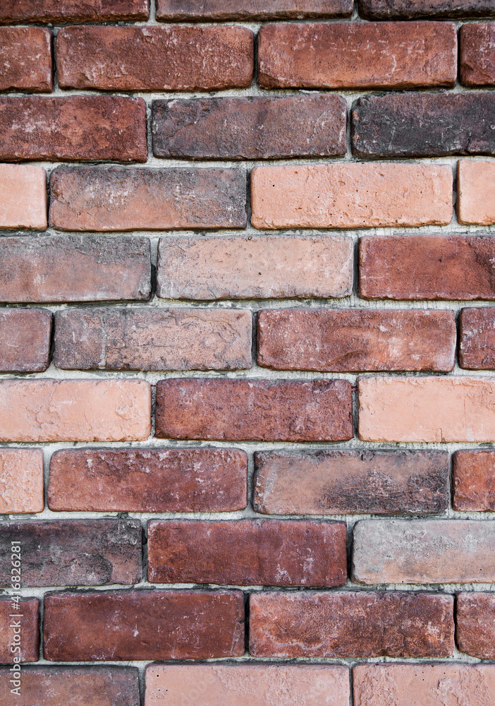 Obraz premium Red brick wall background