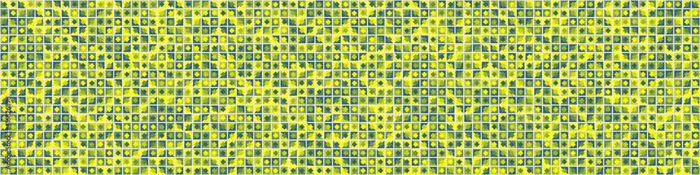 Fototapeta premium Abstract Geometric Pattern generative computational art illustration