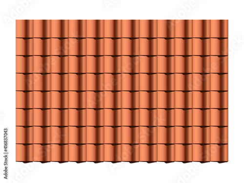 roof tiles pattern in vector photo