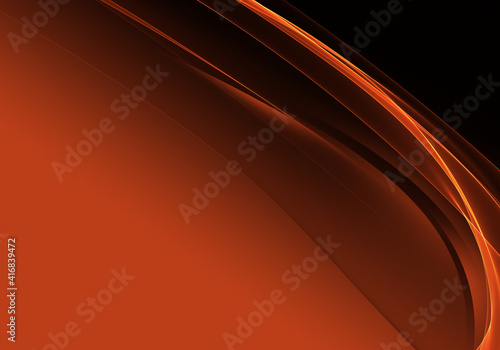 Abstract background waves. Black and cayenne abstract background for wallpaper or business card