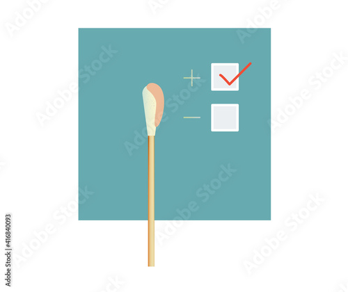 Nasal Nasopharyngeal and Buccal Swab - Buccal Smear Testing for COVID-19 - Icon