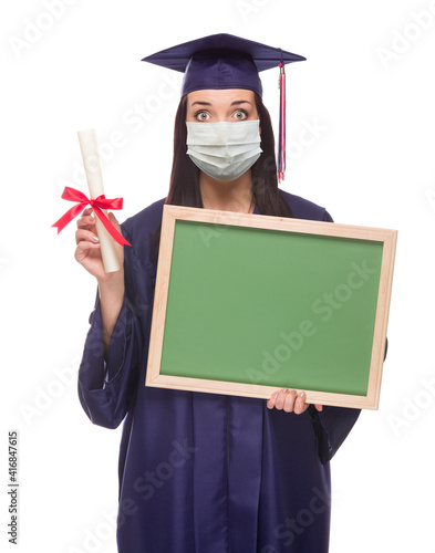 Graduating Female Wearing M...