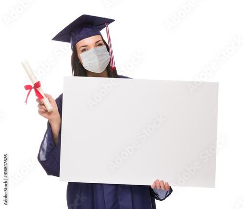 Graduating Female Wearing M...