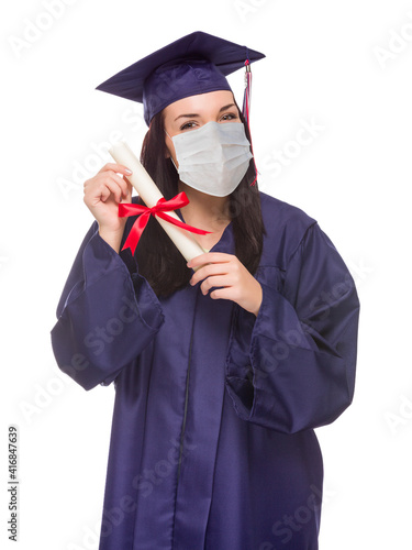 Graduating Female Wearing M...