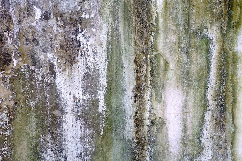 Obraz premium Weathered white concrete wall background and texture.