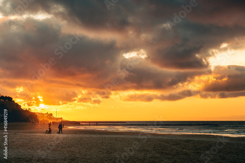 sunset at the beach © Judith