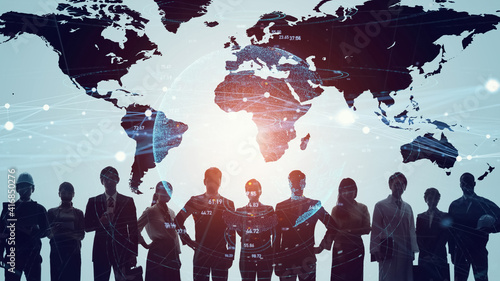 Canvastavla Global communication network concept