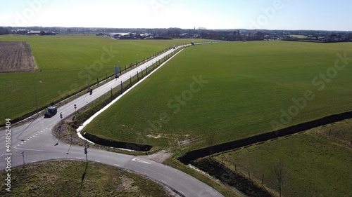 Exit at the motorway in the Netherlands at the town of Etten Leur, near the industrial area and Rucphen.