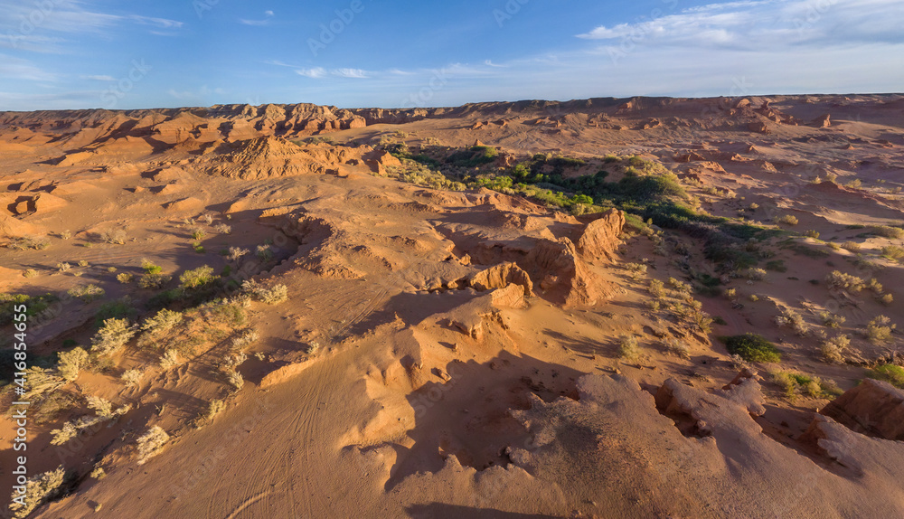 Aerial view of the Gobi Desert, Mongolia. Aerial view of the Gobi Desert, Mongolia.