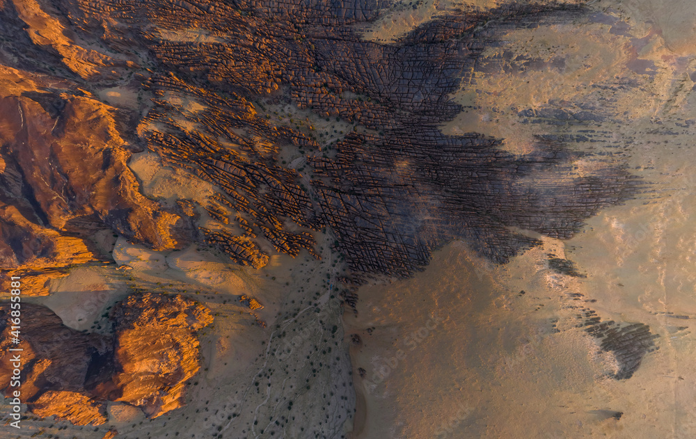 Aerial view of Chad, South Sahara Aerial view of Chad, South Sahara