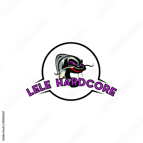Catfish illustration for logo or icon
