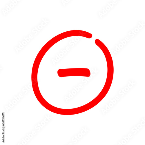 Minus sign inside a circle, negative symbol illustration - Vector Free Download Minus sign inside a circle, negative symbol illustration - Vector - GFXLoad