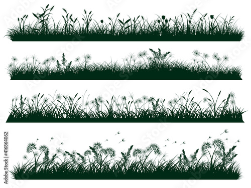 grass silhouettes