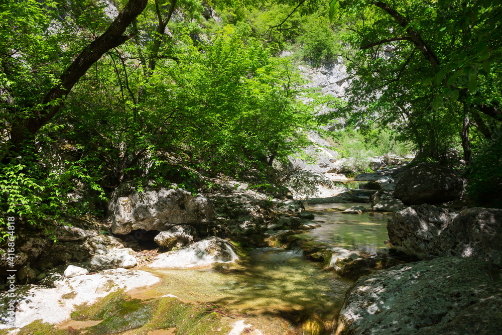The Grand Canyon of the river Auzun-Uzen, Crimea. The Grand Canyon of the river Auzun-Uzen, Crimea.