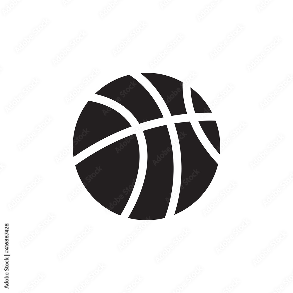 basketball icon symbol sign vector