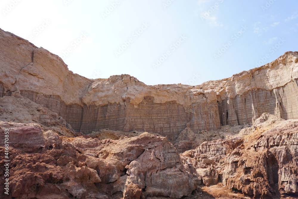 エチオピアの奇岩群ソルトマウンテン