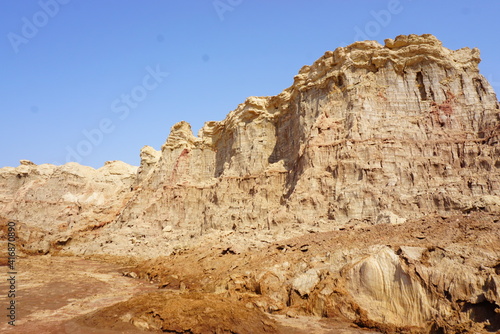 エチオピアの奇岩群ソルトマウンテン