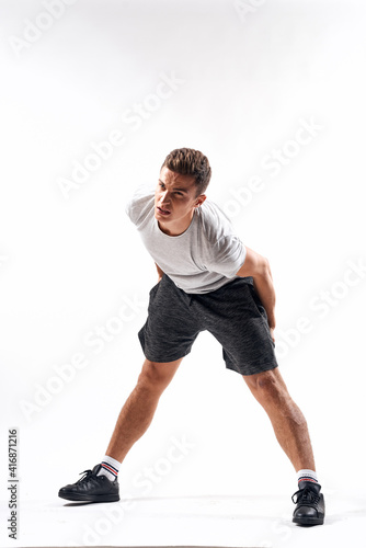 sports man workout jogging athlete gym lifestyle