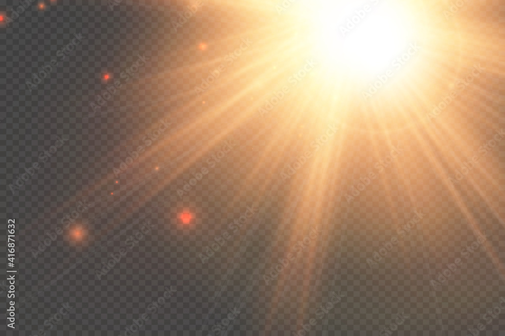 Light flare special effect with rays of light. Glow transparent vector light effect Light flare special effect with rays of light. Glow transparent vector light effect