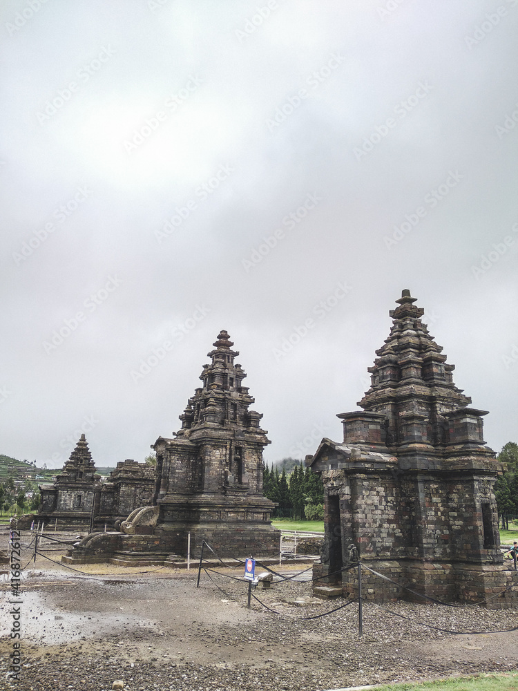 Hindu temple named Arjuna located in Dieng plateu, Indonesia. Hindu temple named Arjuna located in Dieng plateu, Indonesia.