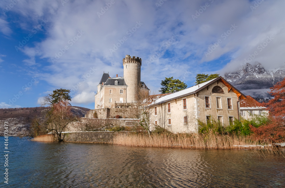Lac d'Annecy, le château de Duingt