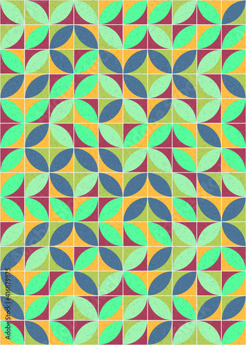 Wallpaper Mural Abstract Geometric Pattern generative computational art illustration Torontodigital.ca