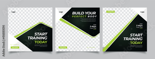 Gym Fitness social media post template