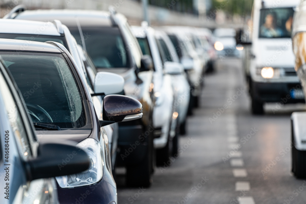 Cars travelling on a road Cars travelling on a road