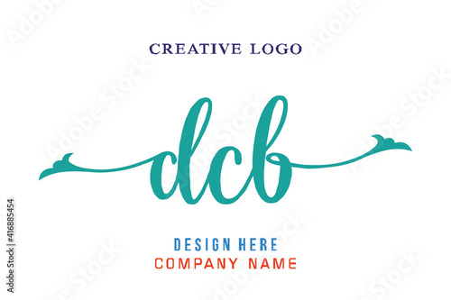 DCB lettering logo is simple, easy to understand and authoritative photo