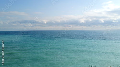 Beautiful horizon with the sea in calm