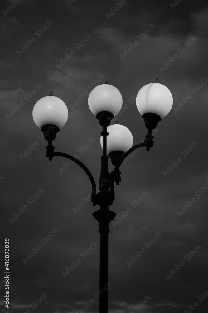 A street lamp. Alushta, Crimea.