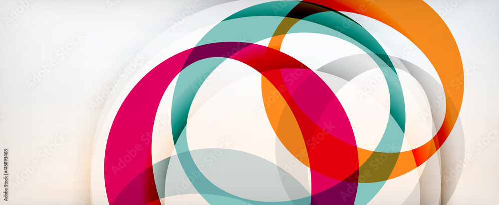 Ring geometric shapes, o letter repetition wallpaper. Abstract background for business or technology presentations, internet posters or web brochure covers Ring geometric shapes, o letter repetition wallpaper. Abstract background for business or technology presentations, internet posters or web brochure covers