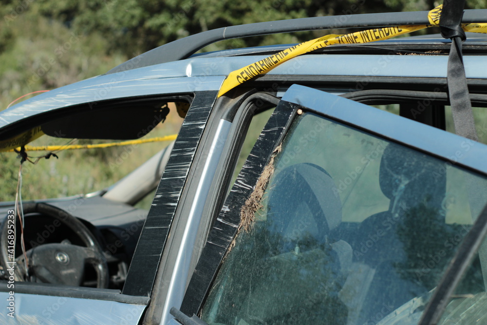 Obraz premium mourir en conduisant