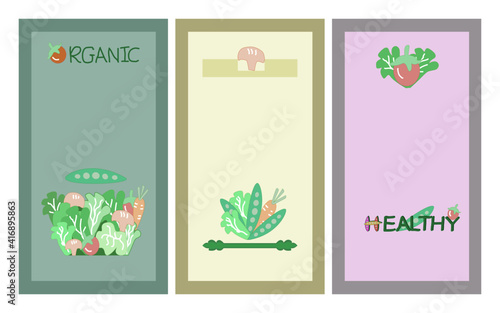 Organic vegetables vector tempting can be applied to a variety of beautiful designs