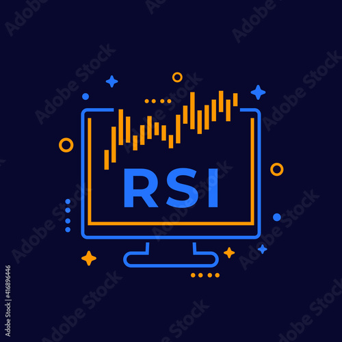 RSI indicator icon, Relative Strength Index