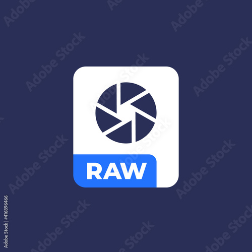 raw file, vector icon for apps and web