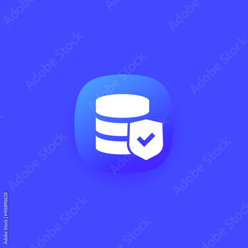 database security icon for web and apps