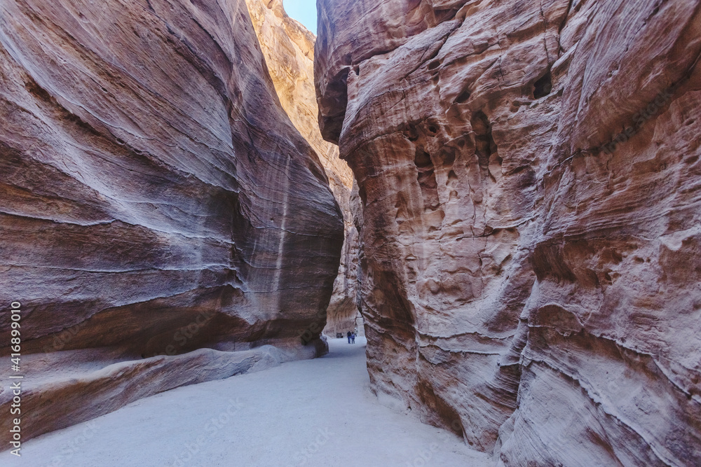 Sik Canyon. Petra. Jordan landmark