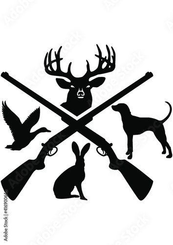 Hunt, Hunting, Deer, Bird, Woodland, Forest, Gun